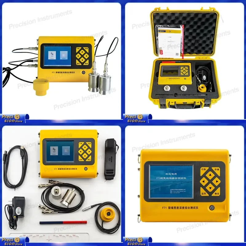 For Car Crack Width Gauge Depth Tester 0.01mm Accuracy Auto Body Repair Tool Concrete Fracture Measurement Device IP55 Data