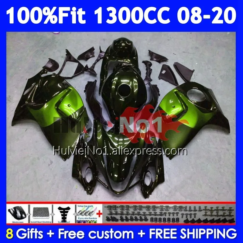 Fairing For SUZUKI GSXR 1300 Hayabusa GSXR-1300 127No.130 GSXR1300 Dark green 2008 2009 2010 2011 2012 2013 14 15 16 17 18 19 20