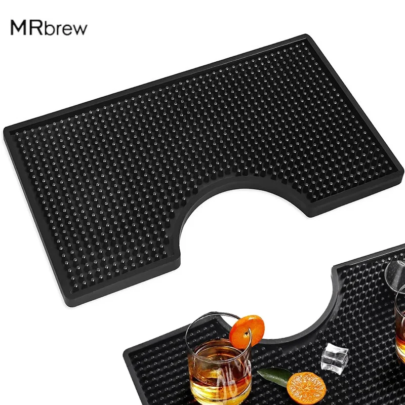 Bar Mat Rubber Beer Drip Tray Bar Service Spill Mat Rubber Bar Mat Bar Runner Glass Drip Tray Beer Drink Rail Bars Service Mat