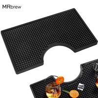 PVC Drip Tray Beer Drip Tray Non-Slip Kegerator Bar Mat Beer Tower Surface Mount Mat Spill Pad Coffee Service Mat