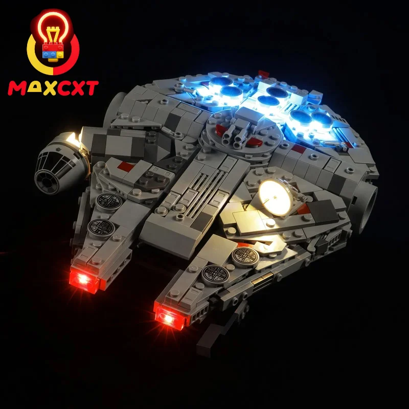 

MAXCXT LED Light Set For 75375 Millennium Falcon ™ DIY Decorative Lamp With Battery Box (Not Include Lego Building Blocks Set ﻿）