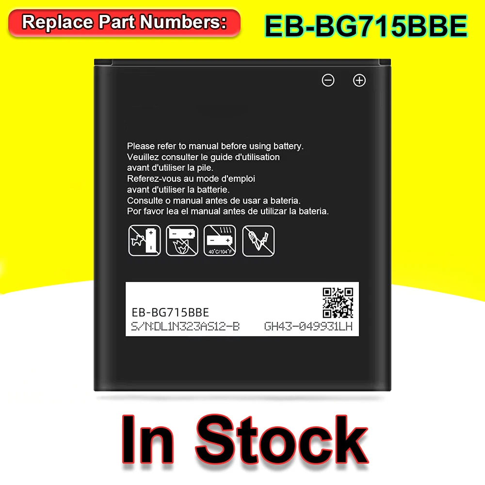 High Quality EB-BG715BBE Battery For Samsung Galaxy Xcover Pro SM-G715 SM-G715U Replacement Mobile Battery