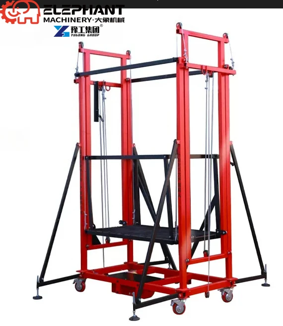 Electric Scaffolding Lift Remote Control Mobile Lifting Platform Truck Foldable Small Electric Scaffolding