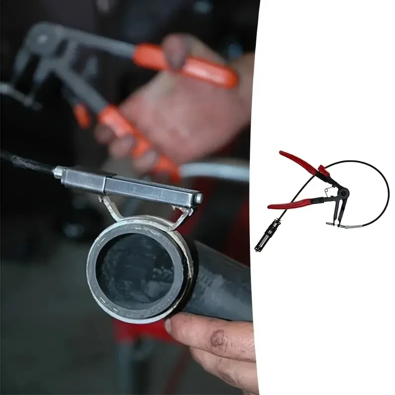 Bendable Hose Clamping Pliers Flexible Cable Type Swivel Pincer Clamps Removal Repair Tools for Automotive Radiator Fuel Water