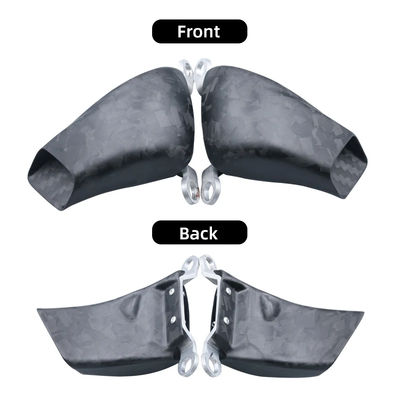 For Harley Touring Road/Street Glide Softail Low Rider ST Carbon Fiber Motorcycle Brake Caliper Cooler Cooling Dust 108mm 100mm