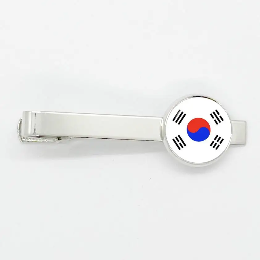 25 Countries National Flag Tie Clips Men Fashion Metal Necktie China Thailand Singapore Flag Clip Pins Button Wedding Suit Pins