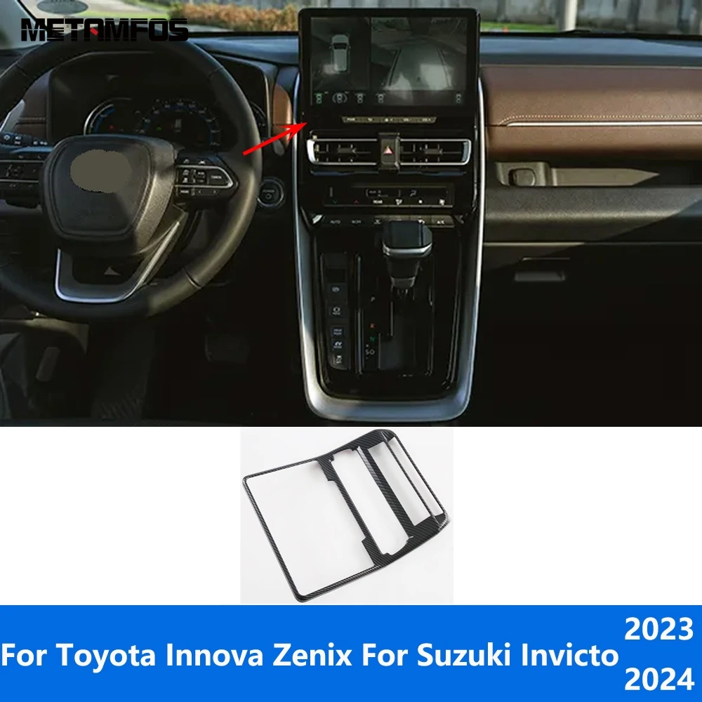 

For Toyota Innova Zenix For Suzuki Invicto 2023 2024 Center Console Air Vent Outlet Cover Trim Navigation Frame Car Accessories
