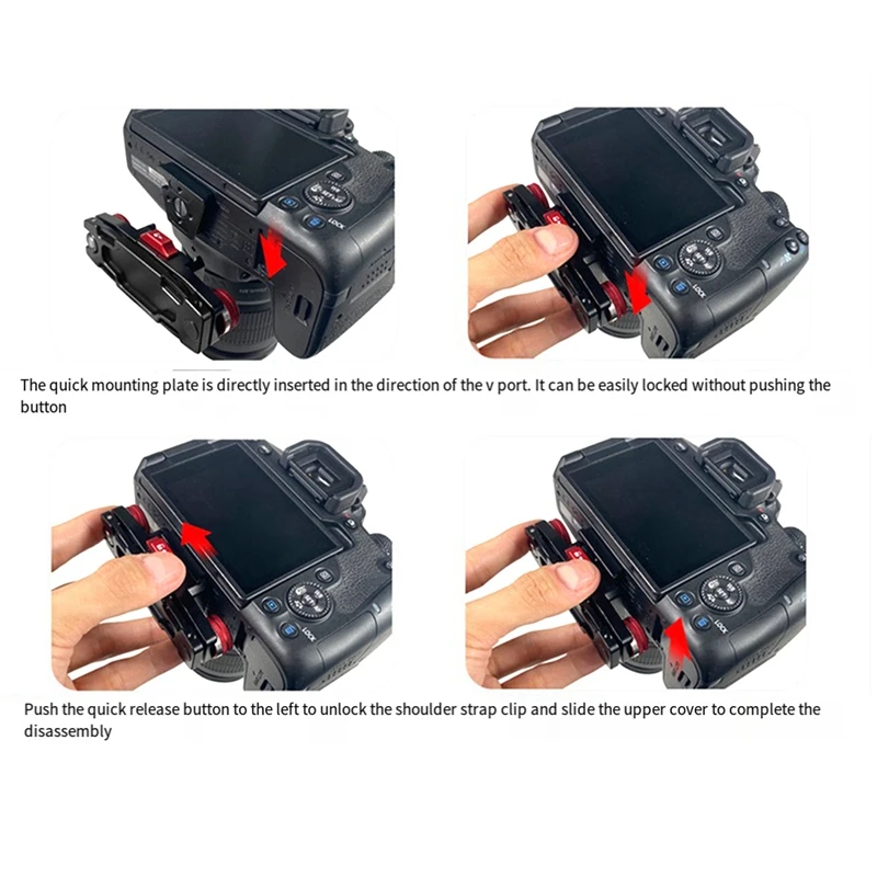 Camera Waist Belt Clip Quick Release V Plate Mount Anti-Shake Fast Switch Tool For SLR Gimbal Shoulder Strap Clamp