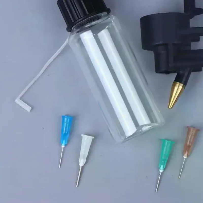 

Airbrush Kit With 50ml Special Bottle & 0.2mm/0.3mm/0.5mm/0.8mm Disposable Nozzle No-Clean Air Brush Tool Spray Module