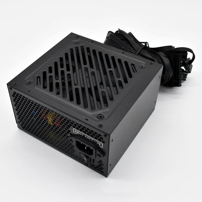 600W PSU Power Rated ATX 600W Power Supply (Peak 900W) Two-Level EMI AC220V/230V 12V ATX Desktop Computer Power Supply Durable