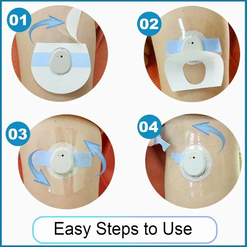 45 pacotes de remendos adesivos dexcom overpatch g7 à prova d'água transparentes para g7 remendo de sobreposição sem látex forte adesão longa duração 10 +