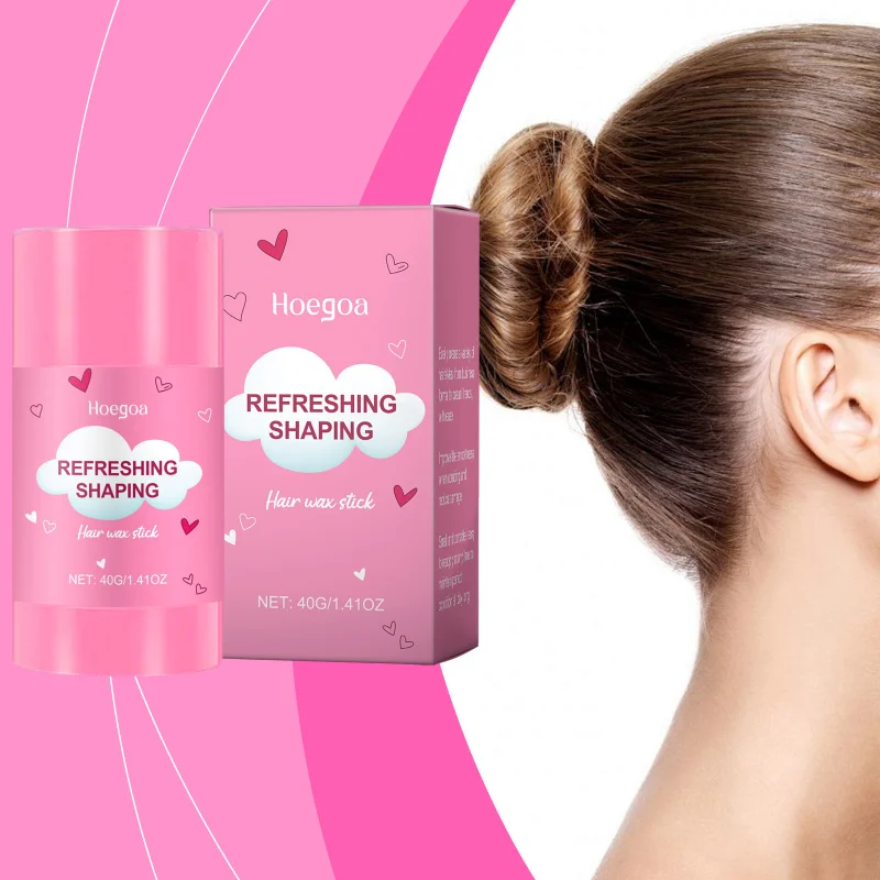 

Hair Styling Wax Stick - Anti-Frizz & Shine Enhancing - Lightweight Hold For Natural Styles - Portable & Non-Greasy Formula