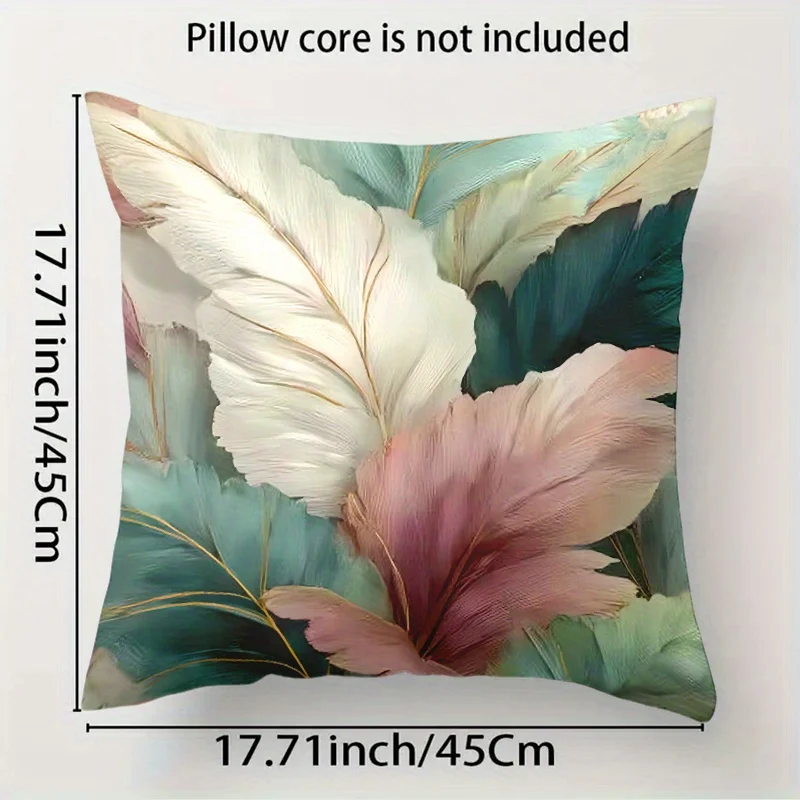 4Pcs Nordic Botanical Cushion Covers 45x45cm Double Sided Print Pillow Cases Palm Monstera Leaf Decorative Pillowcase No Core