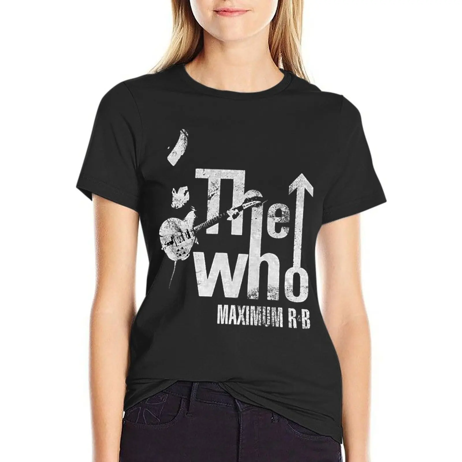 The Who Maximum R&B Pete Townshend Rock Official Tee Classic T-Shirt anime vintage western t shirts for Women