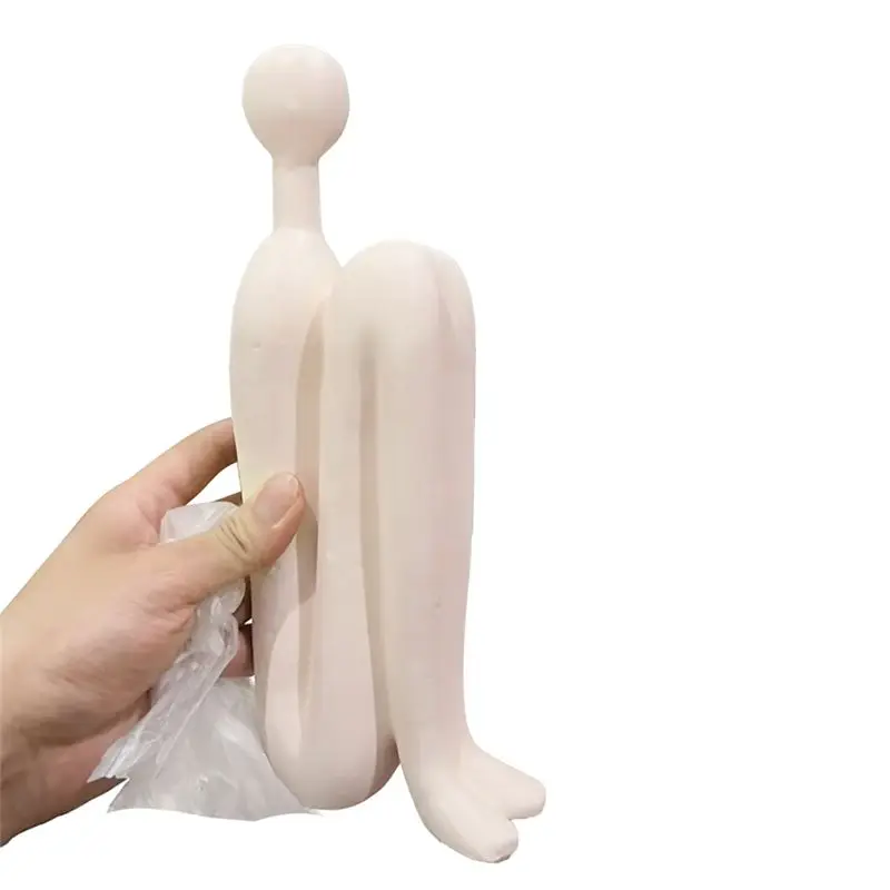 B84B Book Bookend, Thinker Statue Book Stoppers, Heavy Duty Sculpture, Room Ornament for Home Office, As Shown