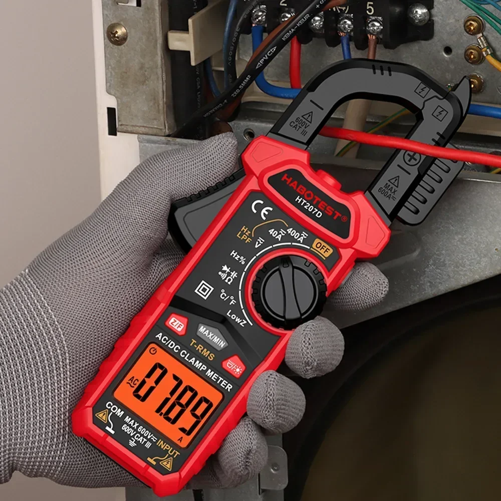 Factory wholesale clamp meter AC and DC anti-burn high-precision multi-function digital clamp meter