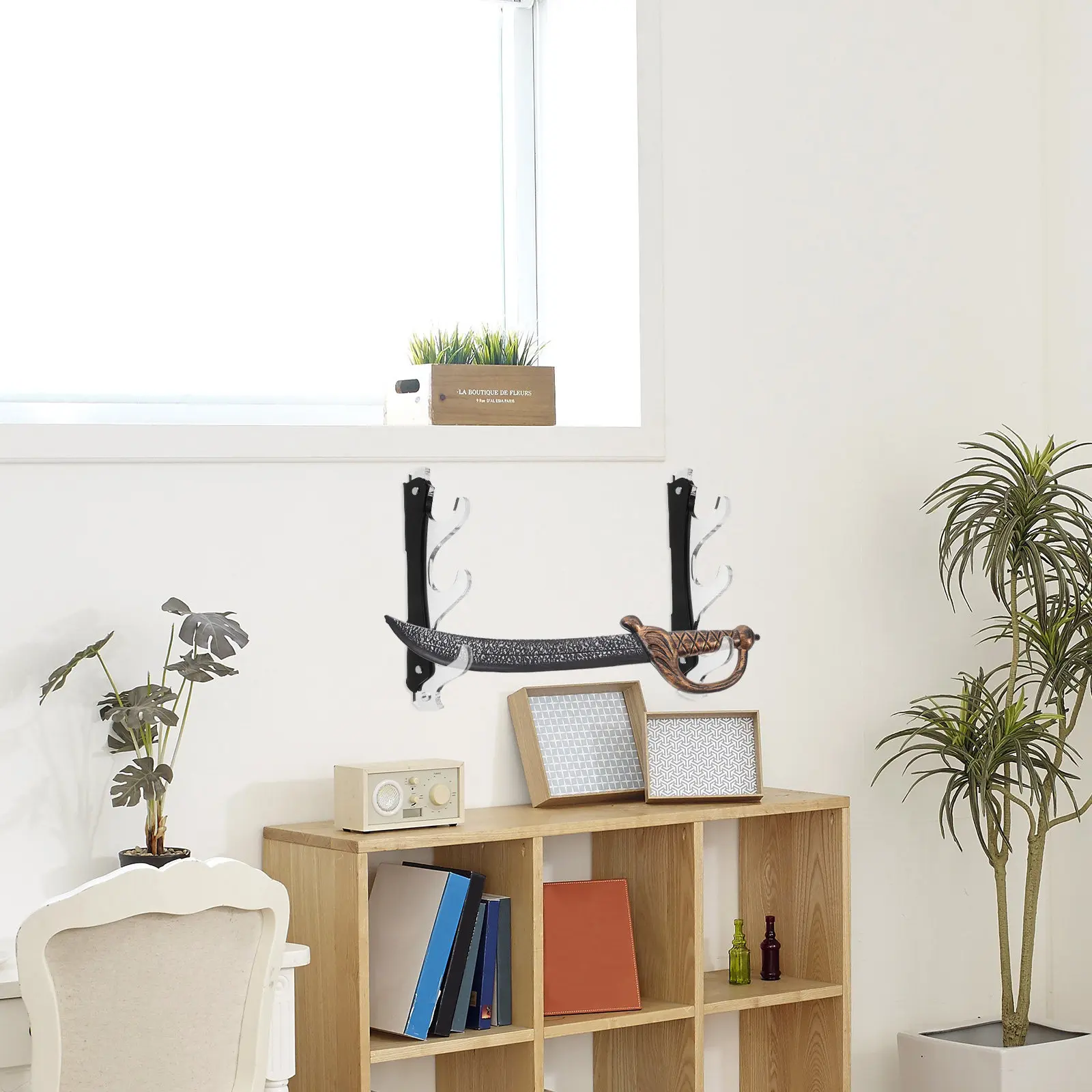 1Pair Wall-Mounted Display Rack 3 Tier Acrylic Space-Saving Hanger Home Decor Cosplay Collection Stand Organizer