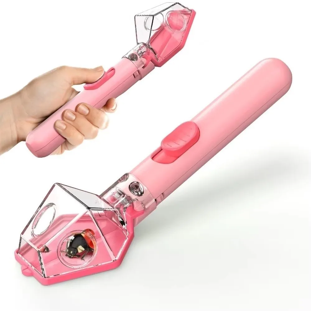 Multifunctional Portable Insect Catcher Safe Release Mechanism Push Type Handheld Insect Trap Comfortable Grip