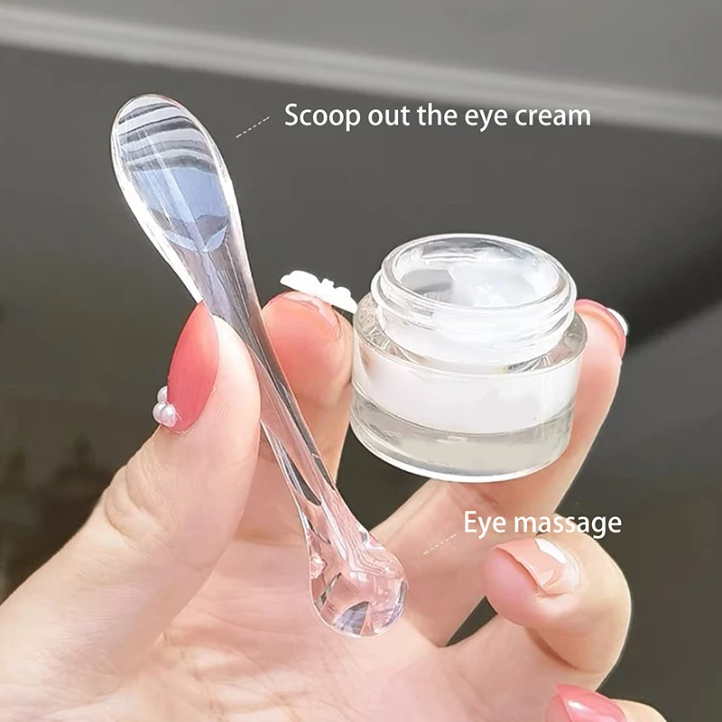 5/10 Stuks Oogcrème Applicator Lepel Roller Transparante Massage Stick Cosmetische Spatels Rimpel Gezichtsmasker Huidverzorging Acryl