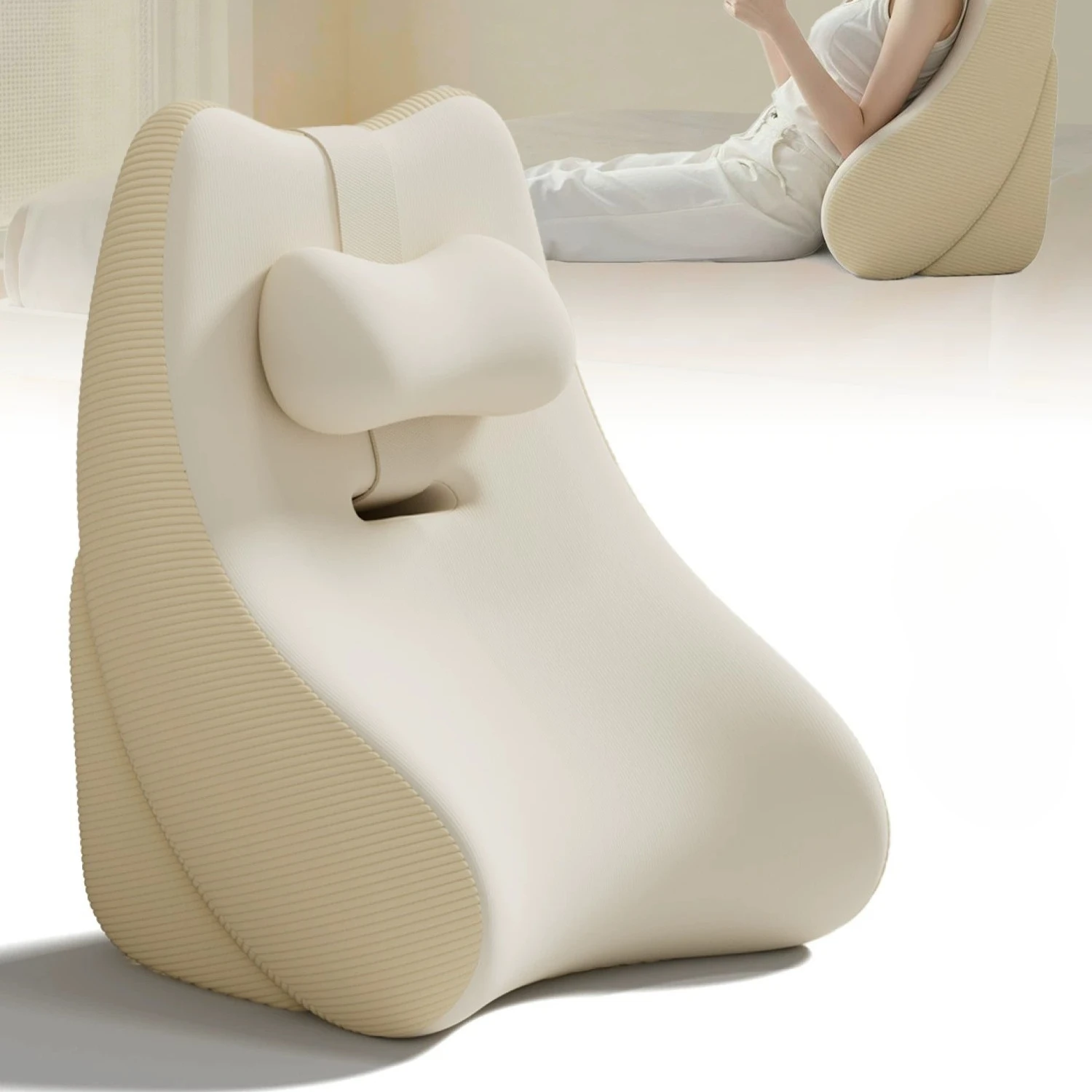 Reading on The Bed Half Reclining Headboard Pillow Cute Pillow Cojines Decorativos Floor Cushion Headrest Cushion Tatami