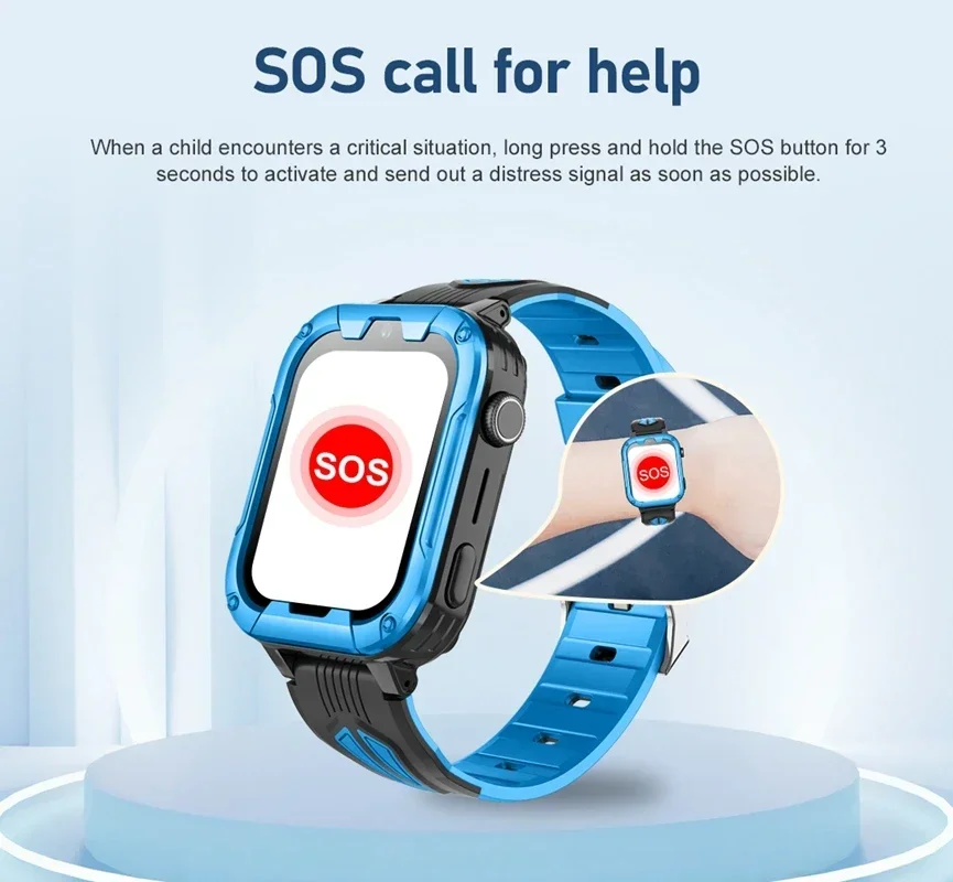 Wonlex Kids Smart Watch KT32 Android 8.1 GPS Tracker Watch with Whatsapp Chat SOS Phone Call Video Call SmartWatch for Children