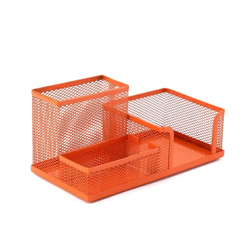 Imagem -06 - Metal Mesh Desk Organizer Table Jewelry Storage Box Lápis e Pen Holder Neatening Tools Cell Drawer