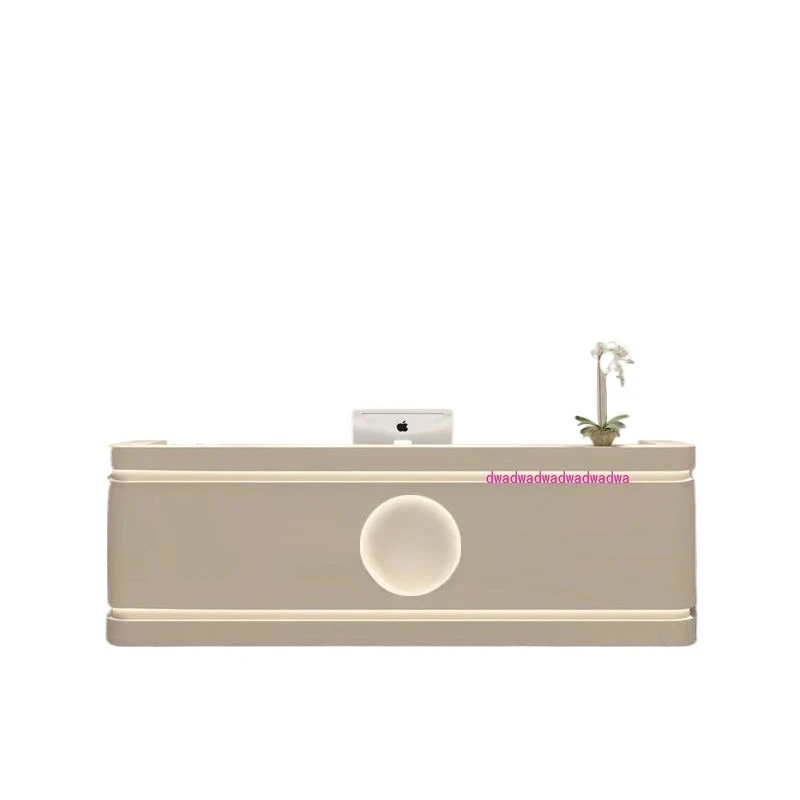

Desk Table With Showcase Acrylic Lectern Church Furniture for Hairdressing Reception Plexiglass Table-auxiliary-with-wheel