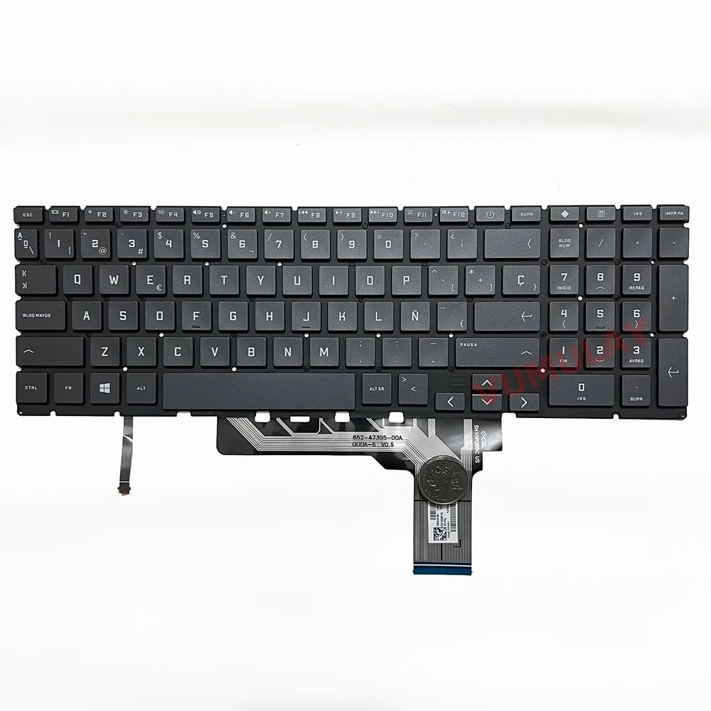 Latin/Spanish Backlit Keyboard for HP Victus 16-D 16T-D 16-D0010CA 16-D0013DX 16-D0515LA 16-E 16-E0504nw 16-E0097nr 16Z-E 15-FA