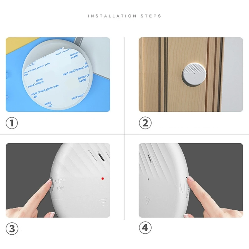 Imagem -04 - Inteligente Janela e Porta Alarme com Sensor de Vibração Janela e Vidro Break Segurança Wifi 125db