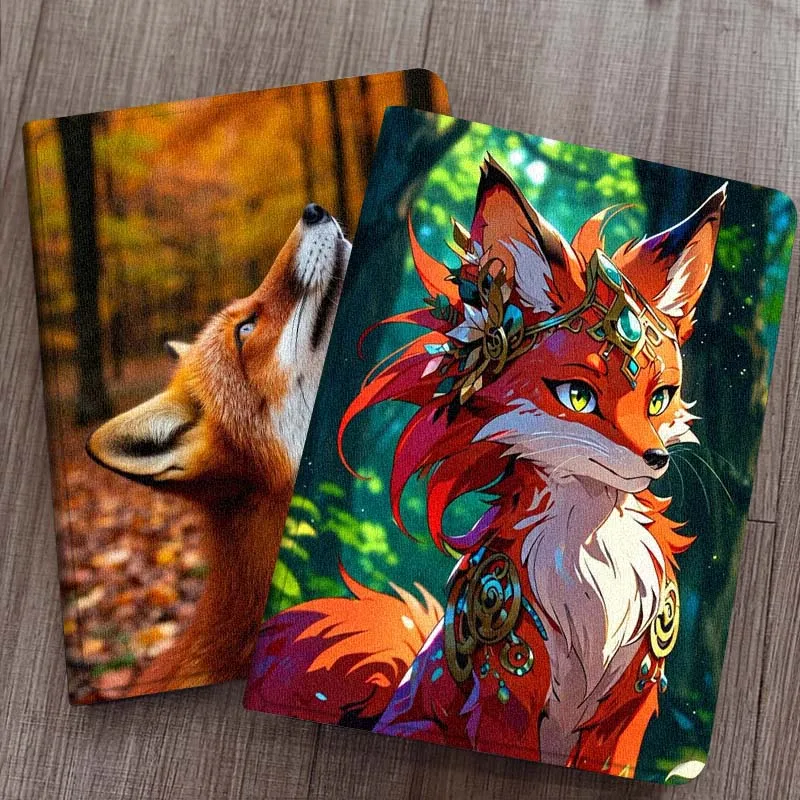 

Fox Dog Cute Art For Vivo IQOO Pad Pad2 Pad3 Pad5 Air SE Pro 11 11.5 12.1 12.3 13 inch Foldable Cover Tablet Case