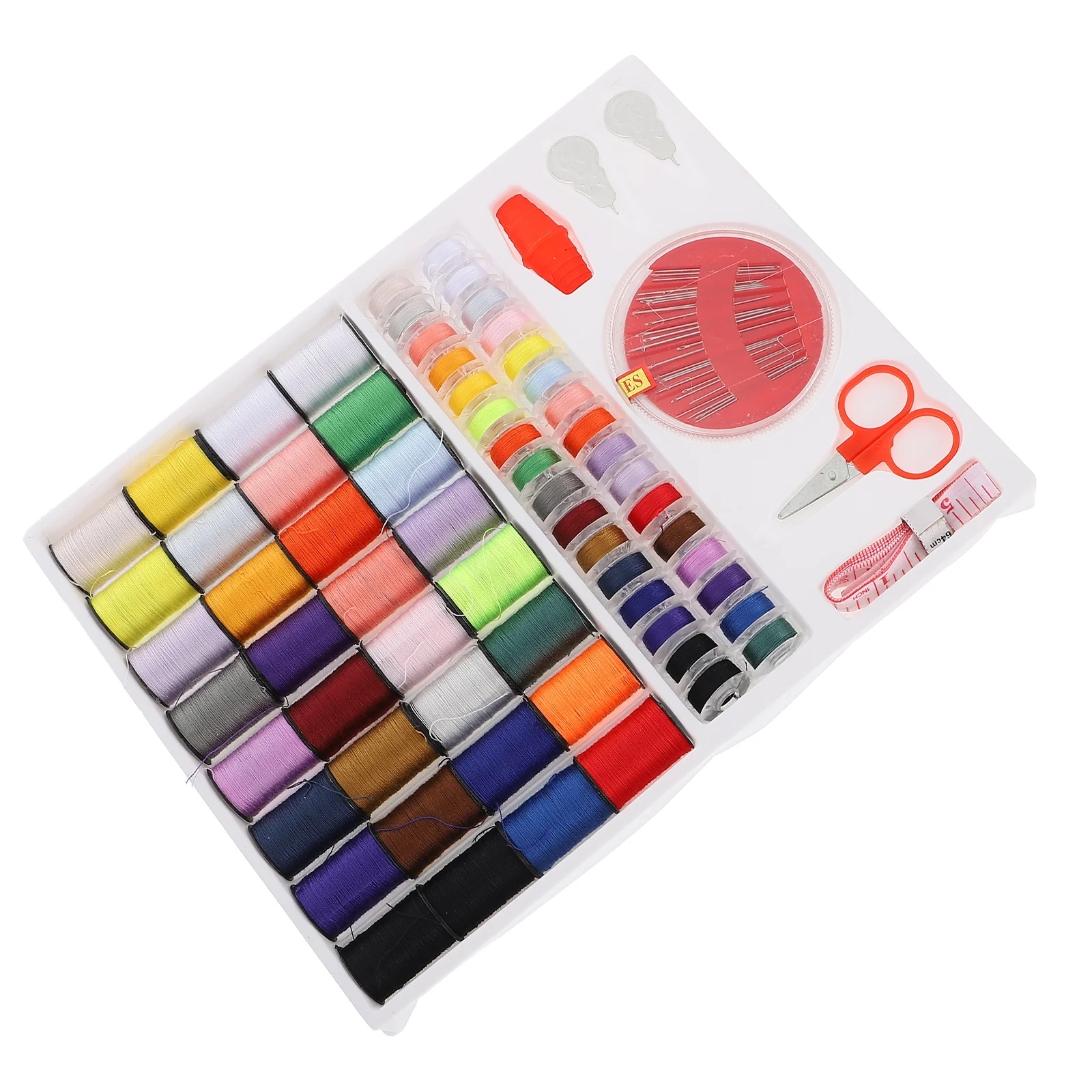 

Sewing Kit Thread Needles Portable Complete Set Tools for Clothing Fixes Stainless Steel Plastic Easy Carry Practical