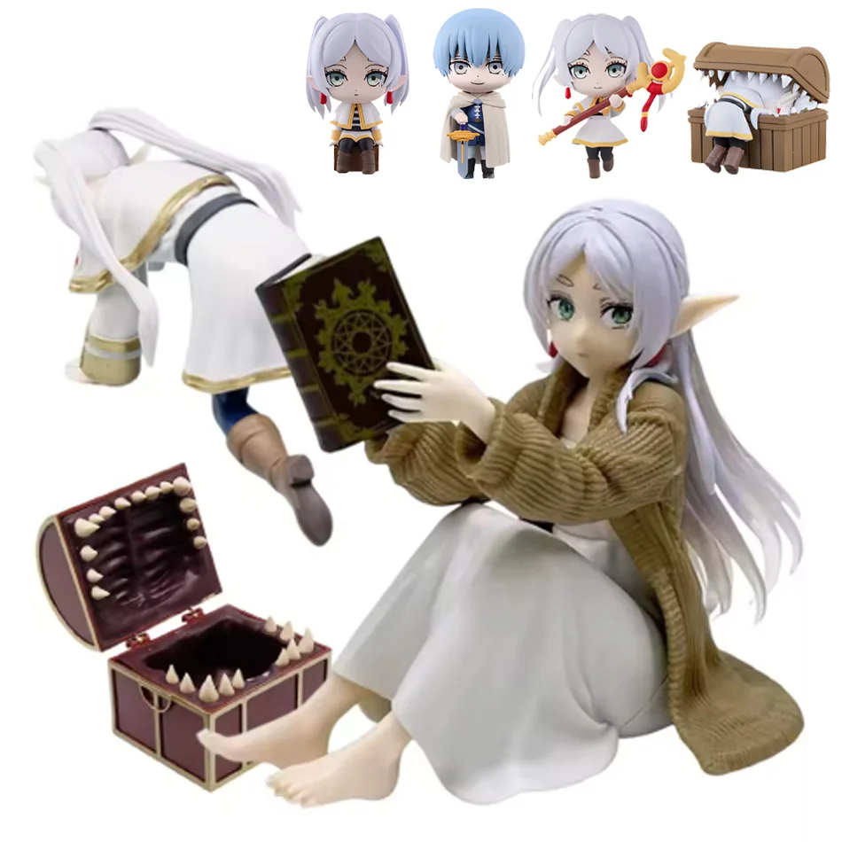 

Frieren beyond Journey's End Anime Action Figure - Cute Night-Suit Treasure Hunt Desktop Model Doll Collectible Toy