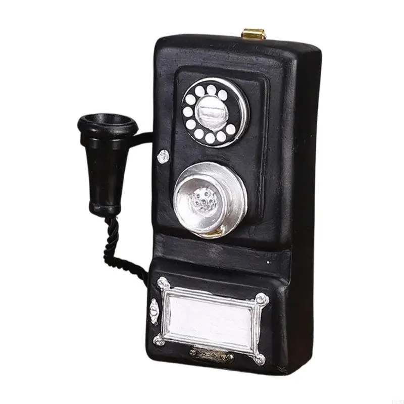 F19B Miniature Telephone/Camera Model Toy Nostalgic Desktop Ornament Mini Sewing Machine Decors Dollhouses Accessories