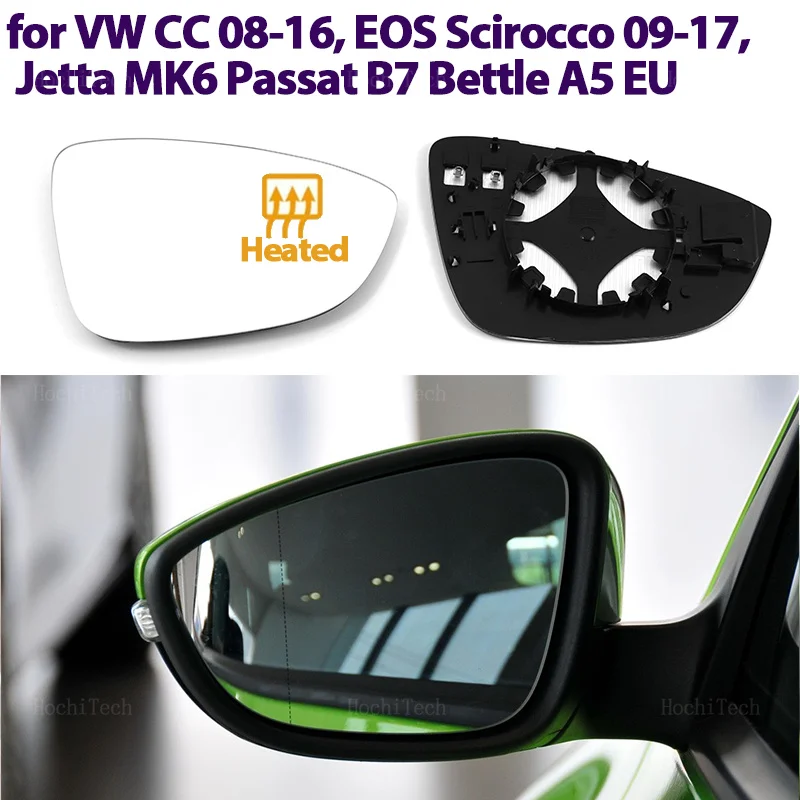 

Side Rearview Mirror Heating Glass Heated Mirror Lens For Volkswagen VW CC 08-16, EOS Scirocco, Jetta MK6 Passat B7 Bettle A5 EU