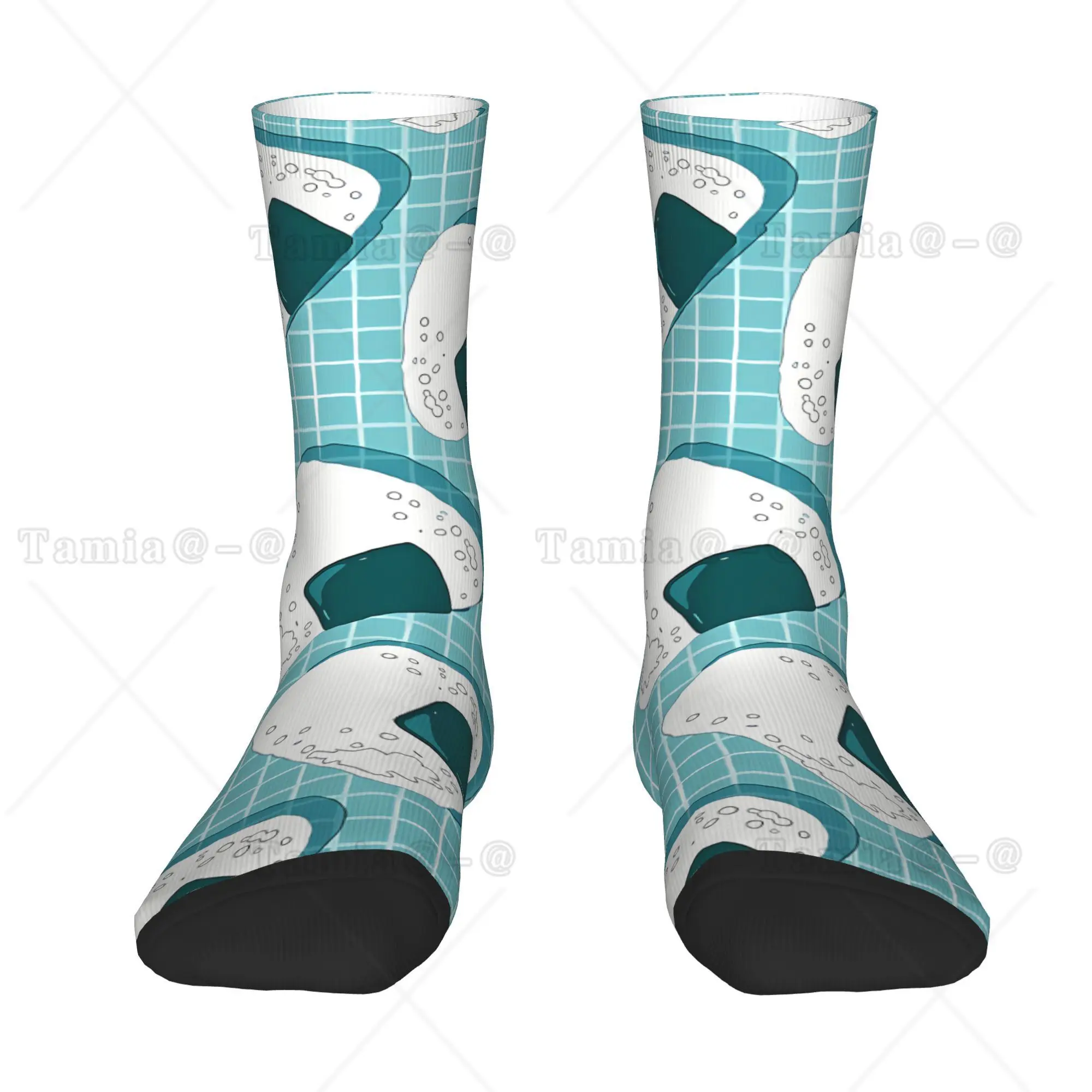 Японские носки Onigiri с принтом, мужские модные полиэстеровые носки