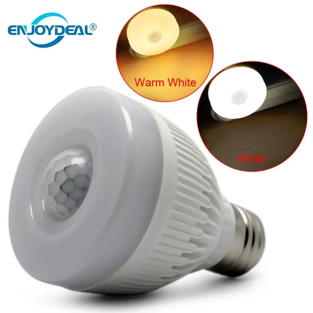 

E27 5W LED Night Bulb Infrared PIR Motion Sensor LED Lamp Light 85-265V For Home Corridor hallway garage