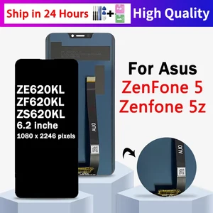 6.2 '' hohe Qualität für ASUS Zenfone 5 5z ZE620KL/ZF620KL/ZS620KL LCD X00QD X00QDA Z01RD -SOUND -SCEED SCORD DIGITOR DIGRITEL Assembly Hauptverkaufsplatte Zenfone 5Z ZS620KL - №4