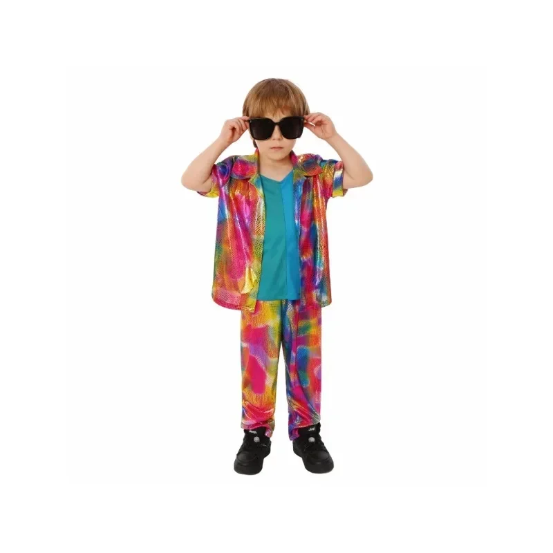 

Wholesale hippie Hip Hop Dancer Cosplay disco Jumpsuit Retro 1970s Costume Carnival Party hippie halloween