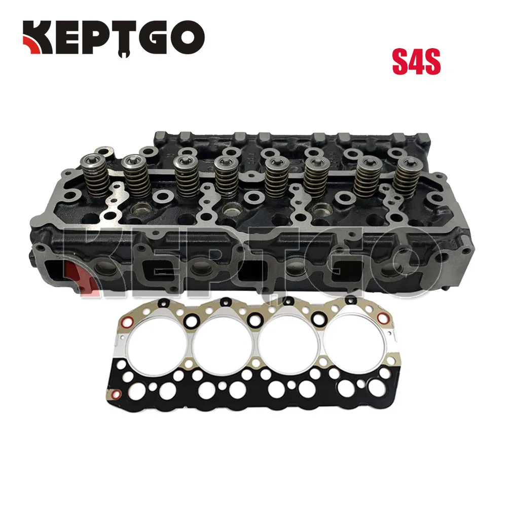 

New S4S Complete Cylinder Head w/Head Gasket For Mitsubishi S4S Engine Forklift Truck