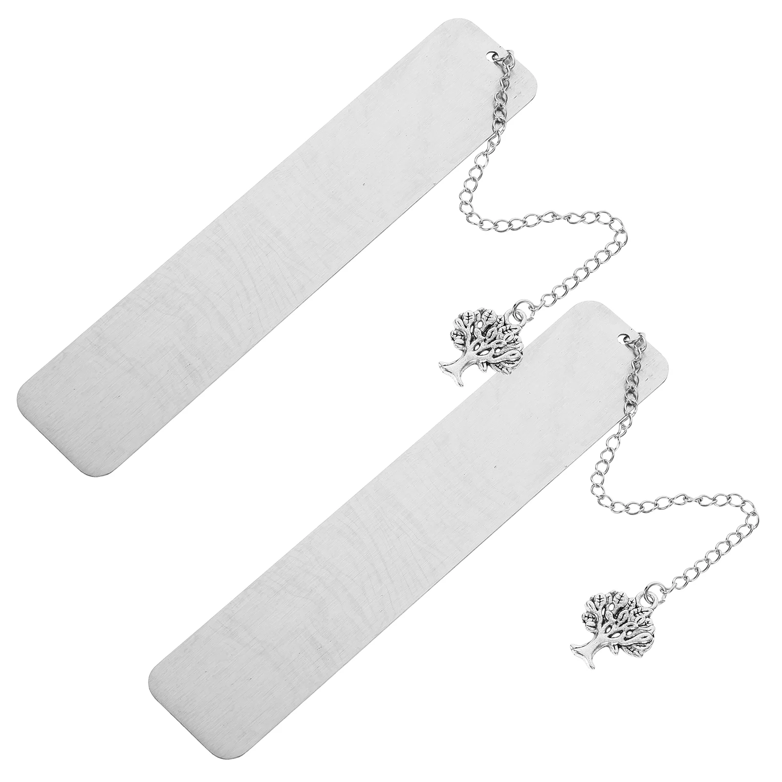 

2 Pcs Stainless Steel Bookmark Bookmarks for Reader Students Sublimation Souvenir Men Teacher Gifts Metal