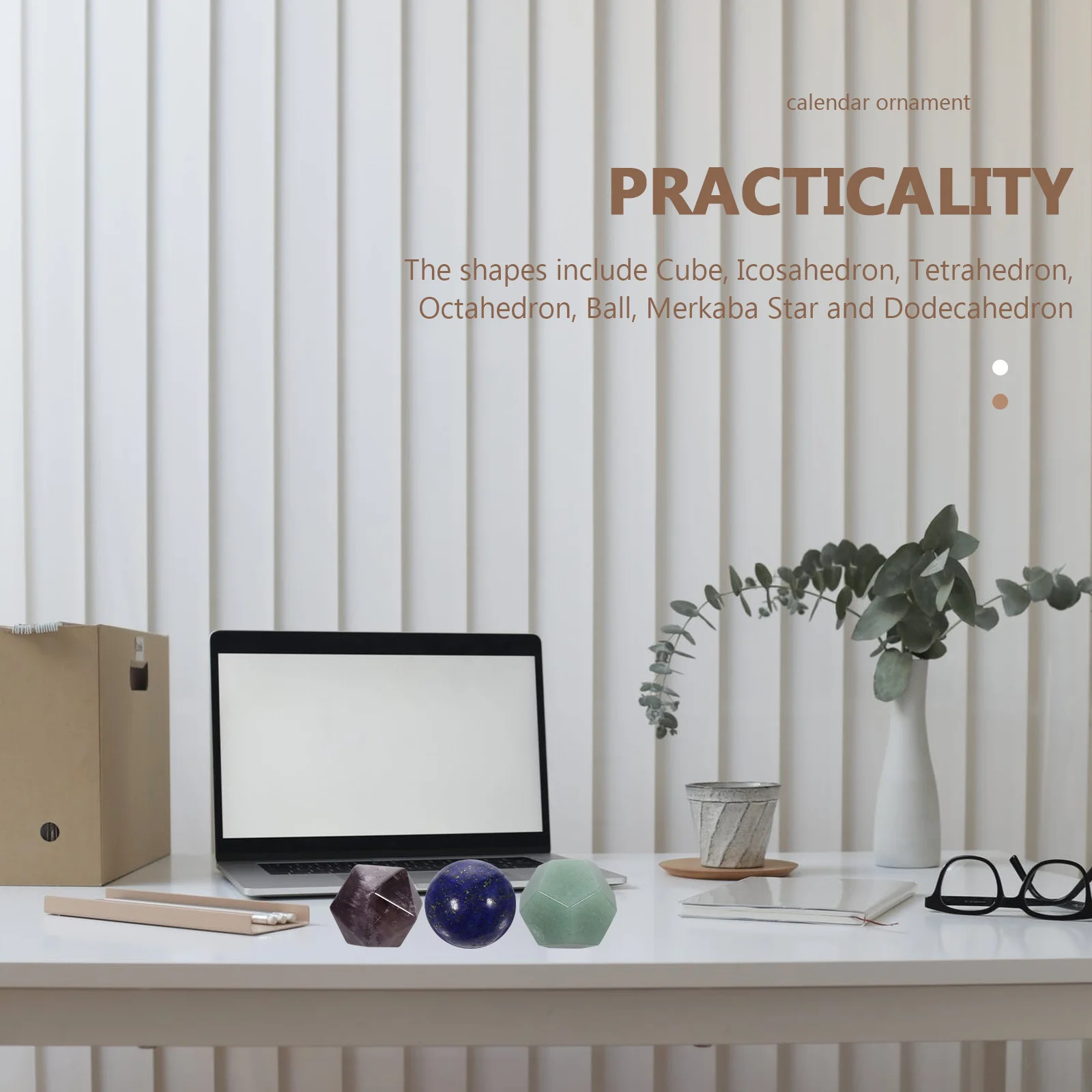 

Solids Healing Crystals 7pcs Set with Merkaba Star for Chakra Balancing Meditation Therapy