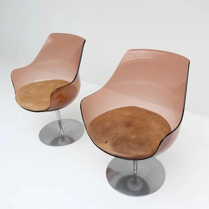 

Modern rotating tulip chair with adjustable height, adjustable armrests metal frame mical office and living room furniture