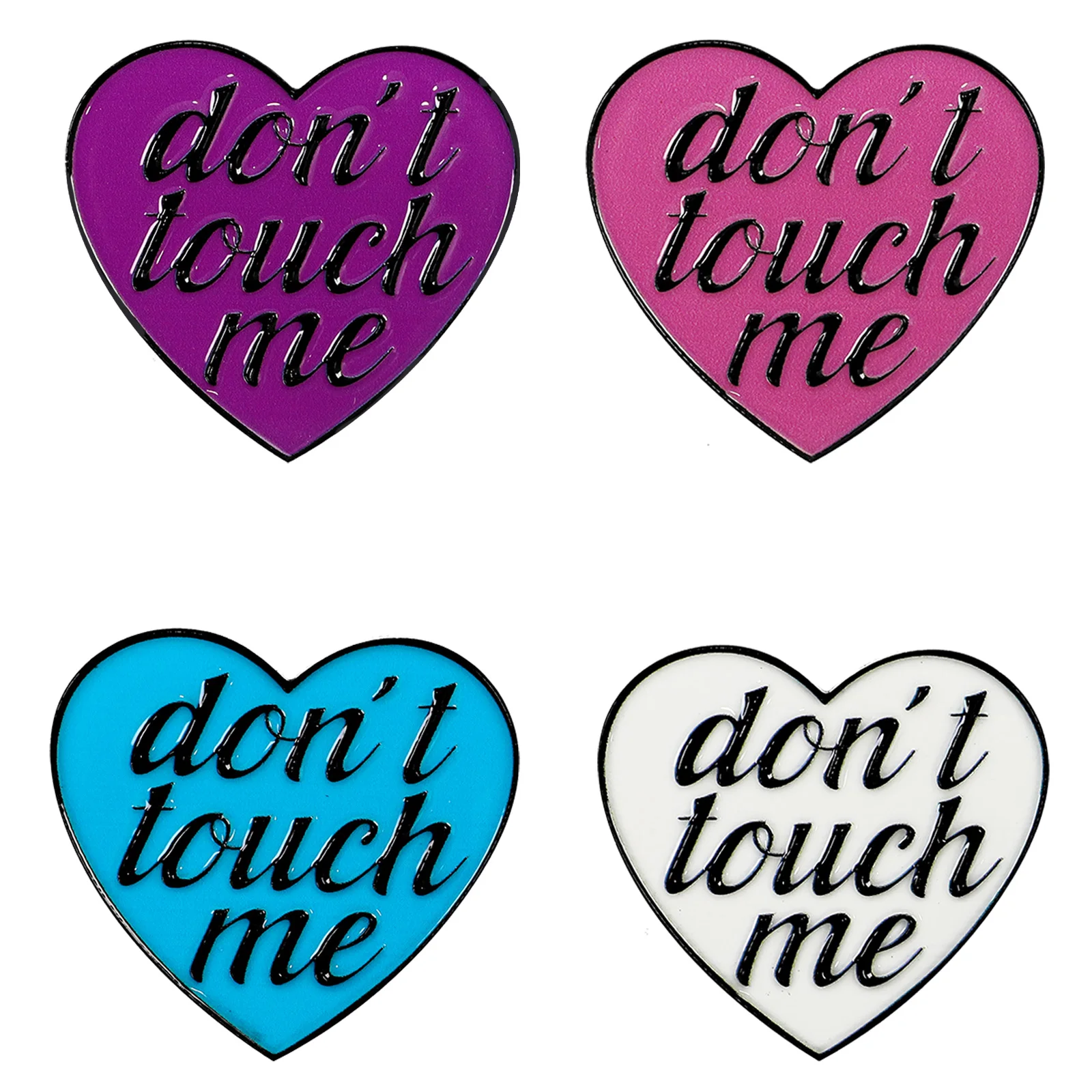 1pcs 3D Don’t Touch Me Heart Emblem, Decorative Items. Suitable for Decorating the Rear Side of Cars,Trucks,and SUV,Waterproof