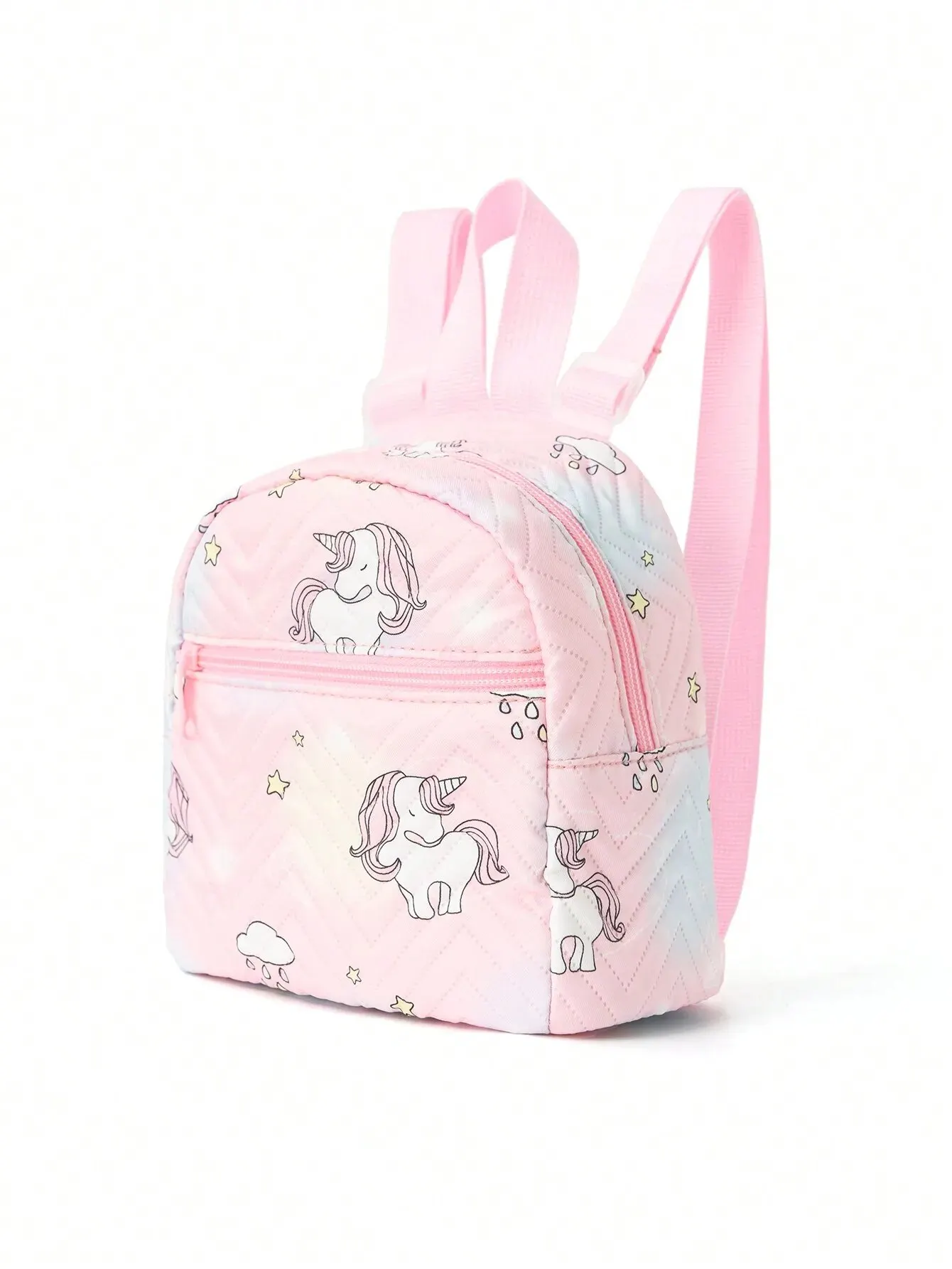 1Pc Cute Cartoon Unicorn Print Children\'S Backpack, Suitable For Girls, Kindergarten, School, Travel, Outdoor Gifts