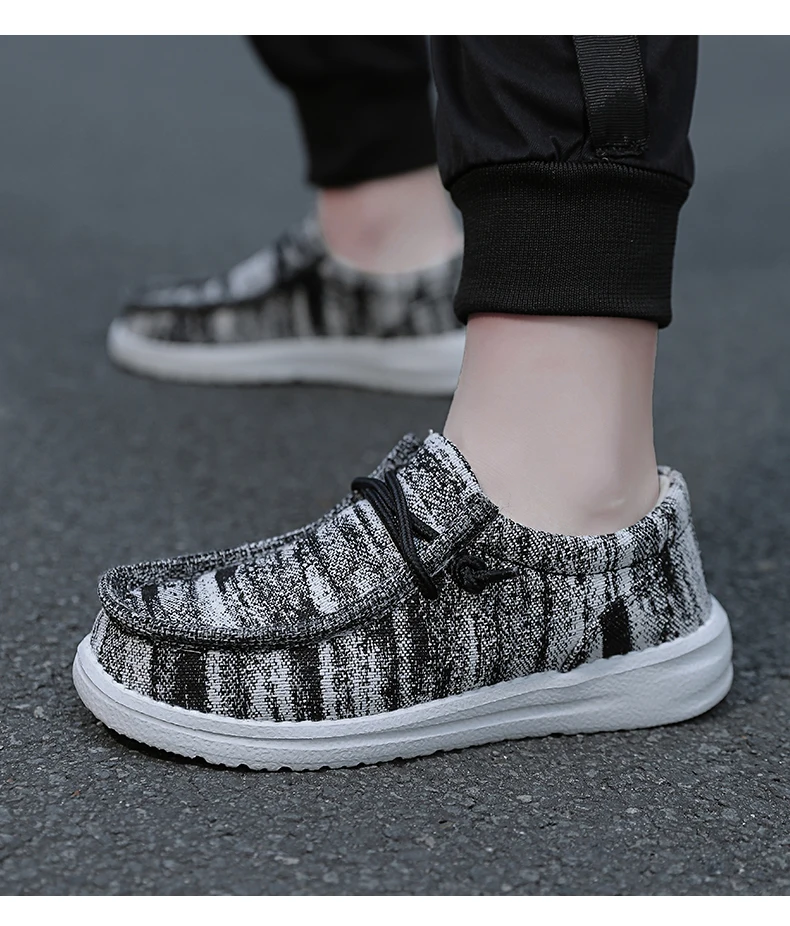 Kinder Loafer Schuhe Jungen Flache Turnschuhe Kinder Casual Schuhe Kleinkind Outdoor Lace-up Atmungsaktive Schuhe Weichen Boden Einfarbig – Detail 10
