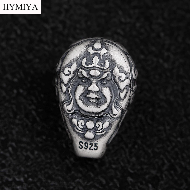 

Серебро 925, тибетский смеющийся Будда, гуру, бусина, буддийская молитва, трехсторонние бусины, фурнитура Мала