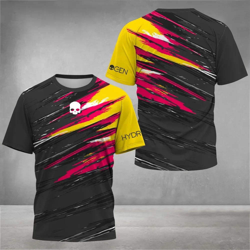 

Мужская повседневная спортивная футболка с 3D принтом на открытом воздухе, повседневная теннисная футболка для бега, летняя мода, быстросохнущие футболки с короткими рукавами и круглым вырезом