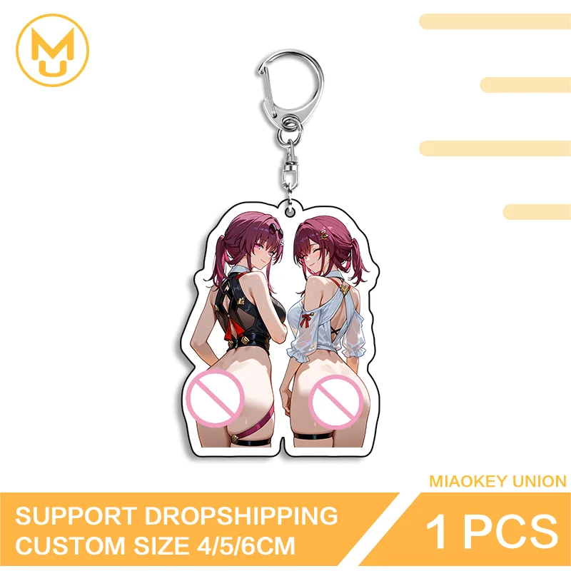 Kafka Topaz Bikini Enchanting Double Sided Acrylic Keyring Charming Practical High Quality Premium Unique Key Holder Accessory