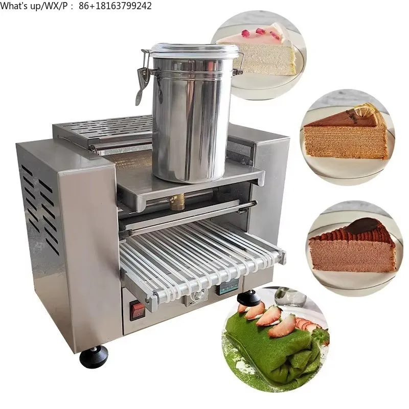 Fully Automatic Thousand Layer Pancake Making Machine Price Small Melaleuca Cream Cake Machine
