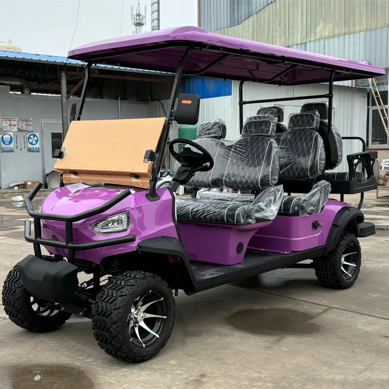 

New Off-Road Electric Car Street Legal 48V Lithium Battery Powered Electric Golf Cart Front Bumper electric Golf Cart